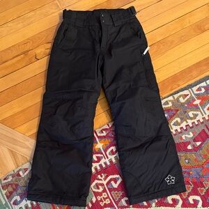 Black Kids Snow Pants